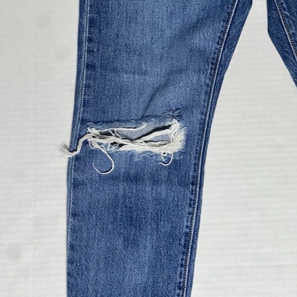 Levi's Jeans Women's Blue 721 High Rise Big E Skinny Denim Size 27x28 - Picture 4 of 16